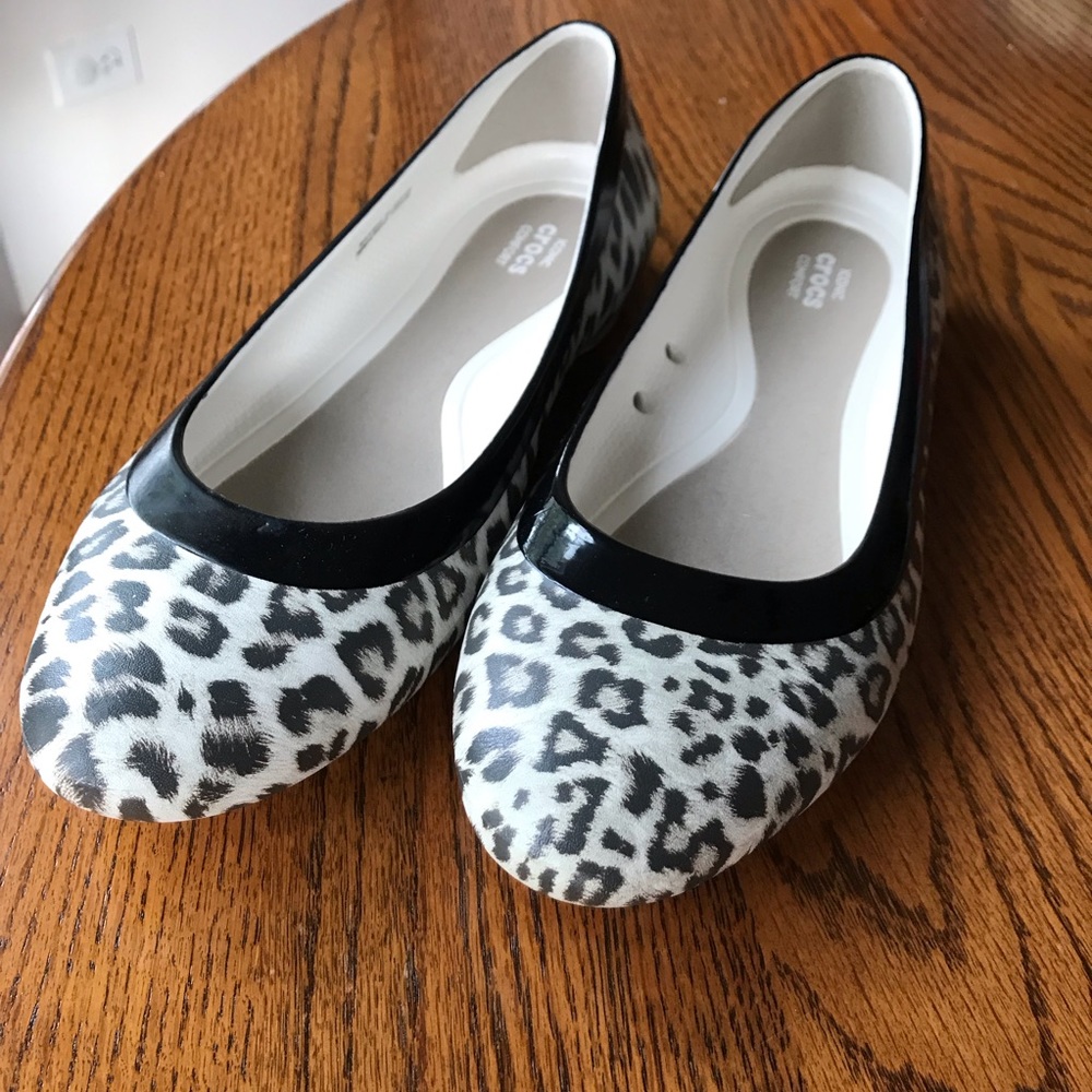 Crocs Flats Animal Print